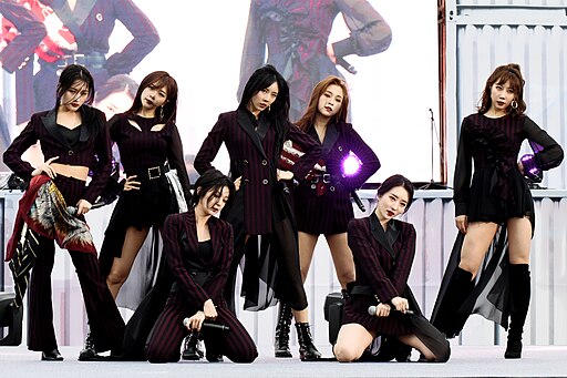 Dreamcatcher performing at the Songdo Flower Festival in 2019