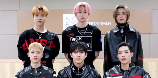 P1Harmony posing as a group during an official media appearance in 2021
