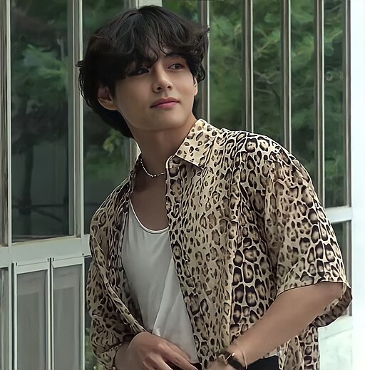 BTS’s V during a 2022 public appearance in Korea
