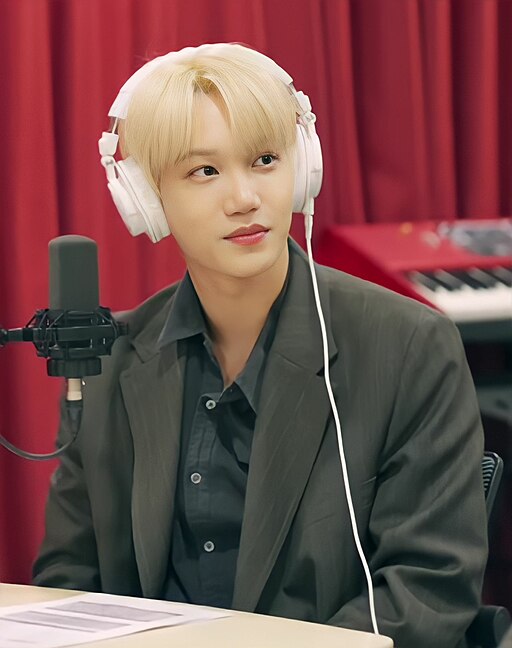 EXO member Kai poses at a public event