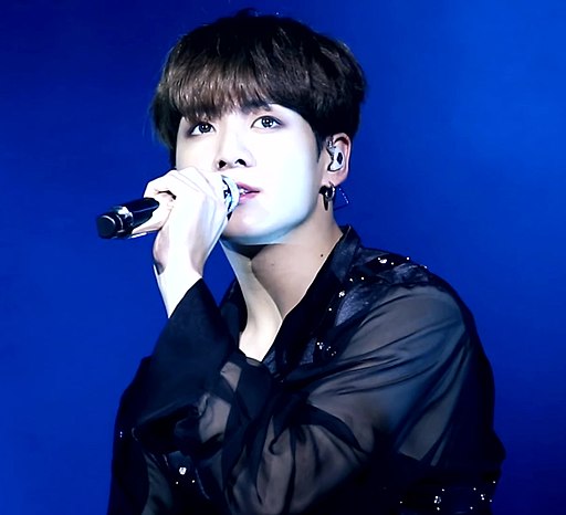 Jungkook performing “Fake Love” during the Love Yourself tour in Berlin, October 2018