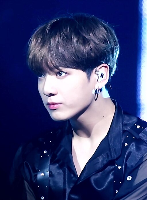 Jungkook of BTS performing “Fake Love” during the Love Yourself tour in Berlin in 2018