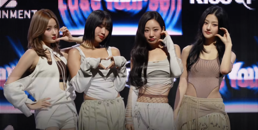 KISS OF LIFE performing at their 'Lose Yourself' showcase in 2024