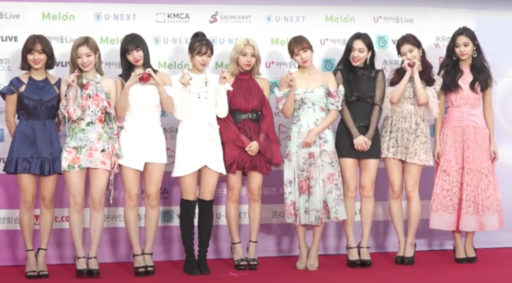 TWICE attending the 2019 Gaon Chart K-Pop Awards