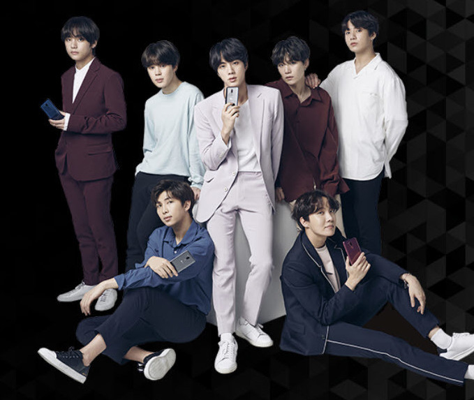 BTS V featured in an LG G7 ThinQ advertisement