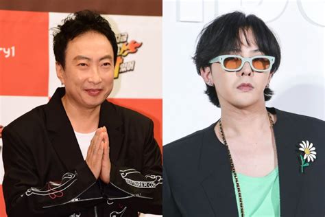 G-Dragon smiles during his reunion with Park Myung-soo on Hal Myung Soo
