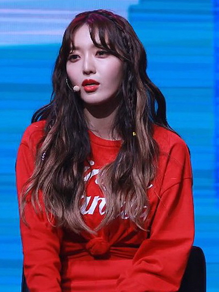 Chanmi (Dohwa) from AOA at a 2018 fan showcase
