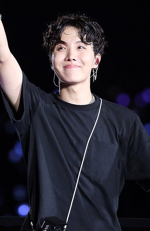 J-Hope performing during BTS's LOVE YOURSELF tour in Seoul, 2018.
