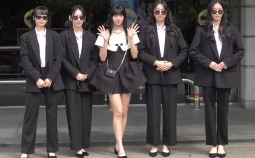LE SSERAFIM arriving at Music Bank, 2023