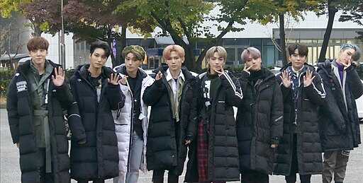 ATEEZ during their debut year, 2018.