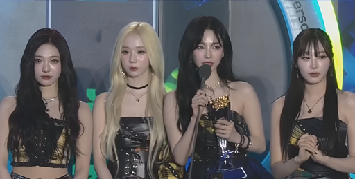 aespa performing at the 31st Hanteo Music Awards in 2024