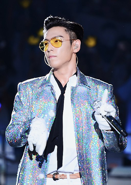 T.O.P performing on stage during BIGBANG's 0.TO.10 concert in Seoul.