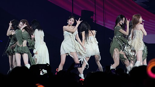 TWICE performing in Las Vegas during their global tour