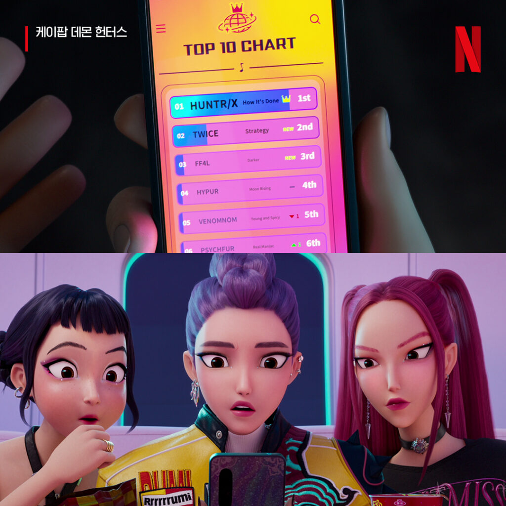 Still from Netflix Korea's official post promoting K-pop Demon Hunters